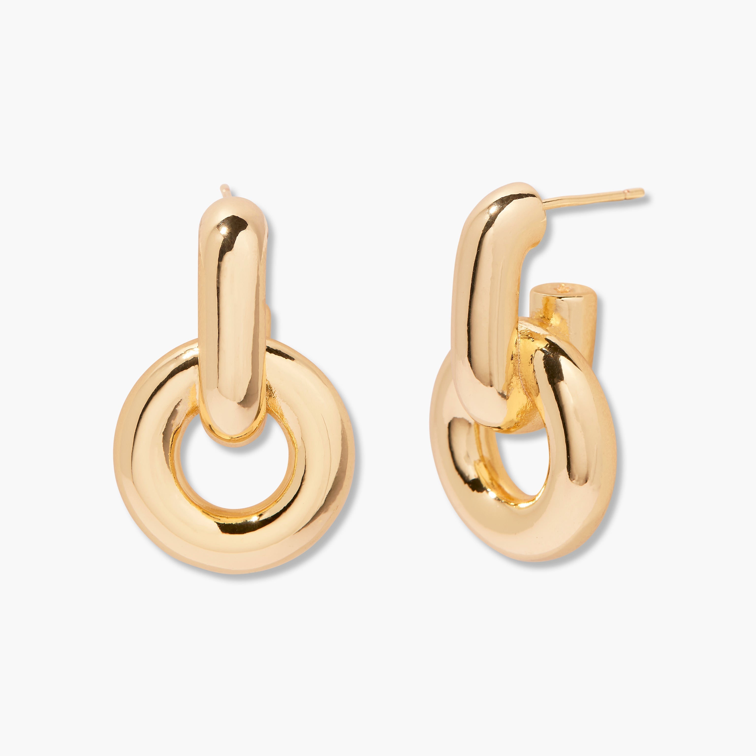 14K Gold Aurelle Double Knot Earrings