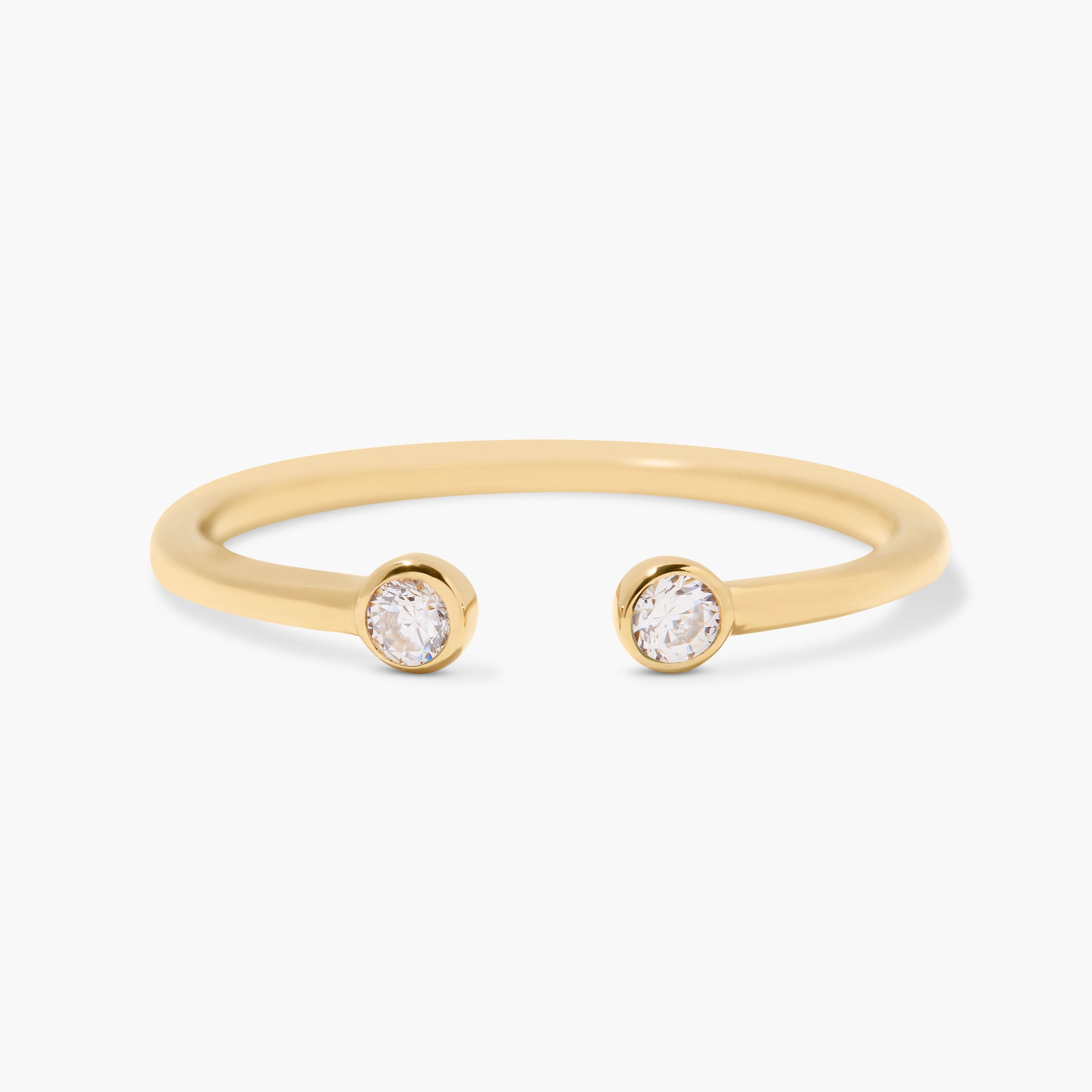 14K Gold Aria Twin Diamond Ring