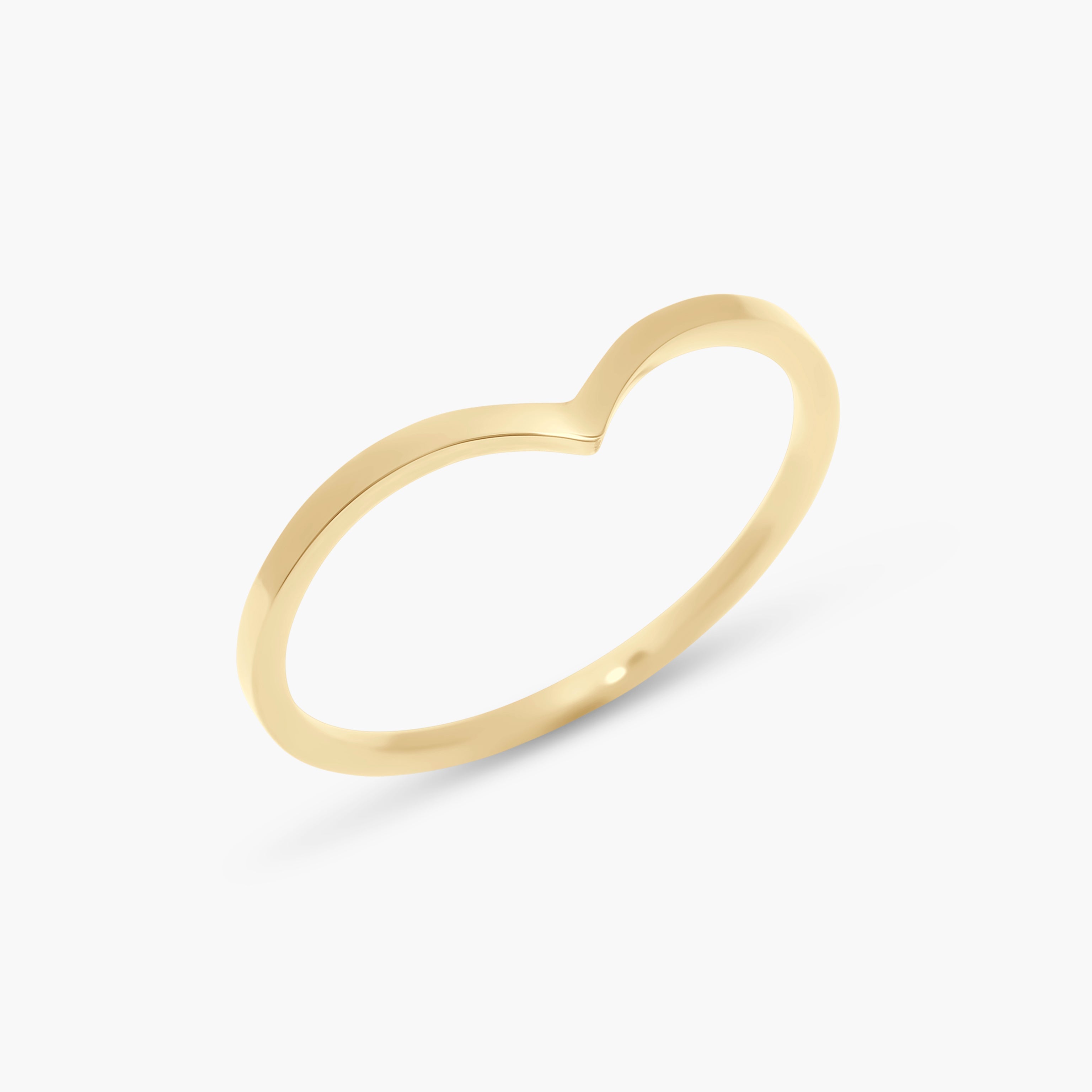14K Gold Aureline Slim Band Ring