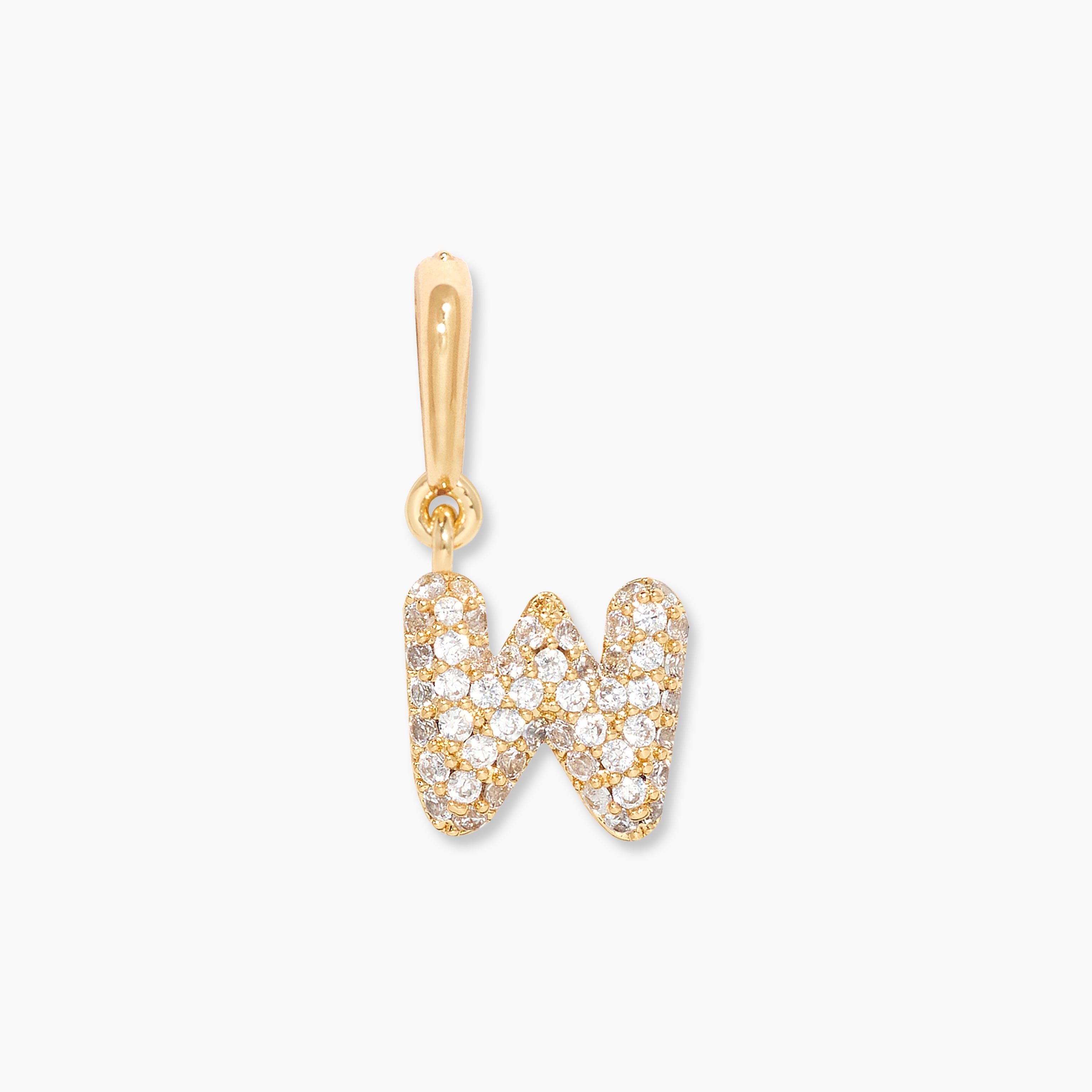 14K Gold Aureline Crystal Initial Charm