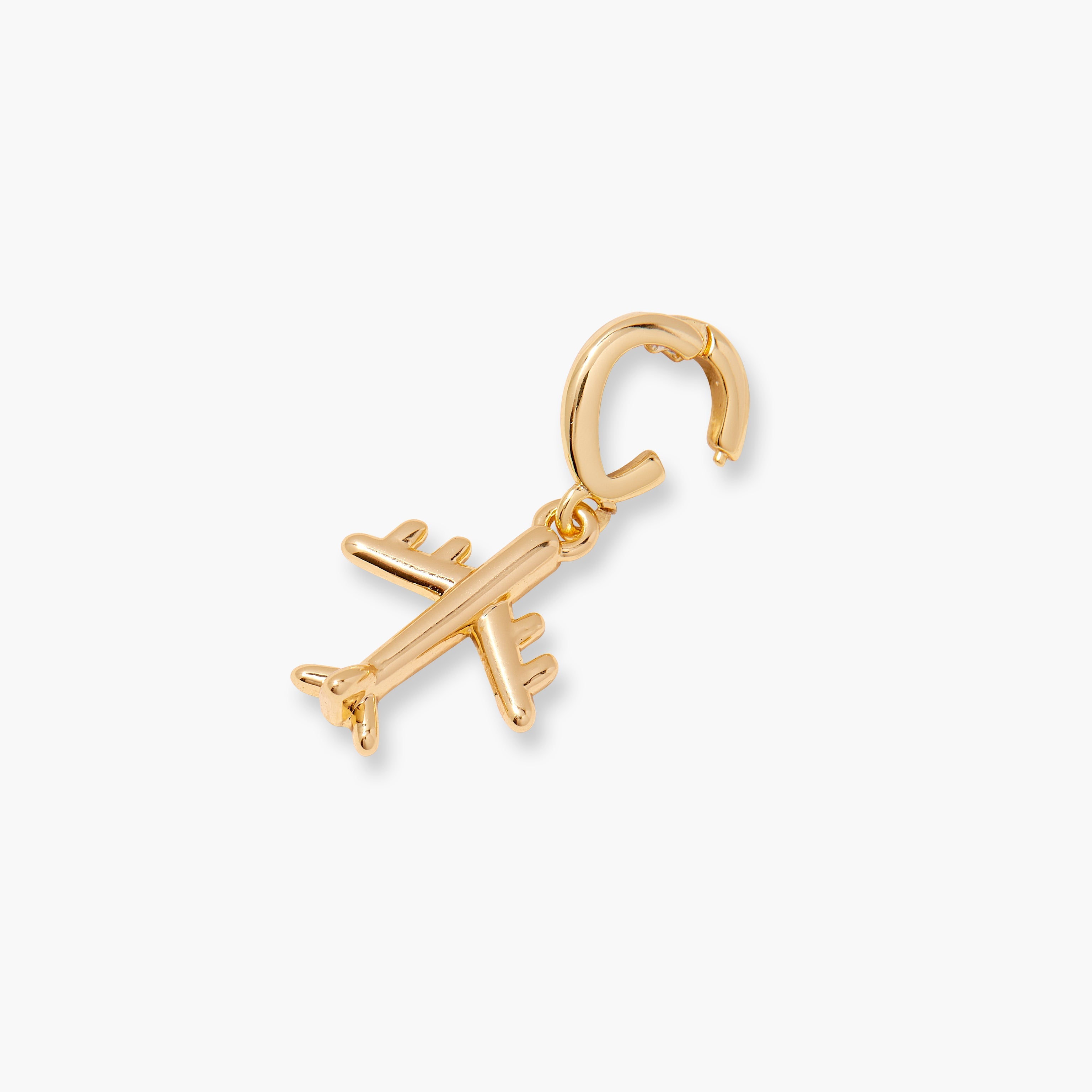 14K Gold Aviara Airplane Charm