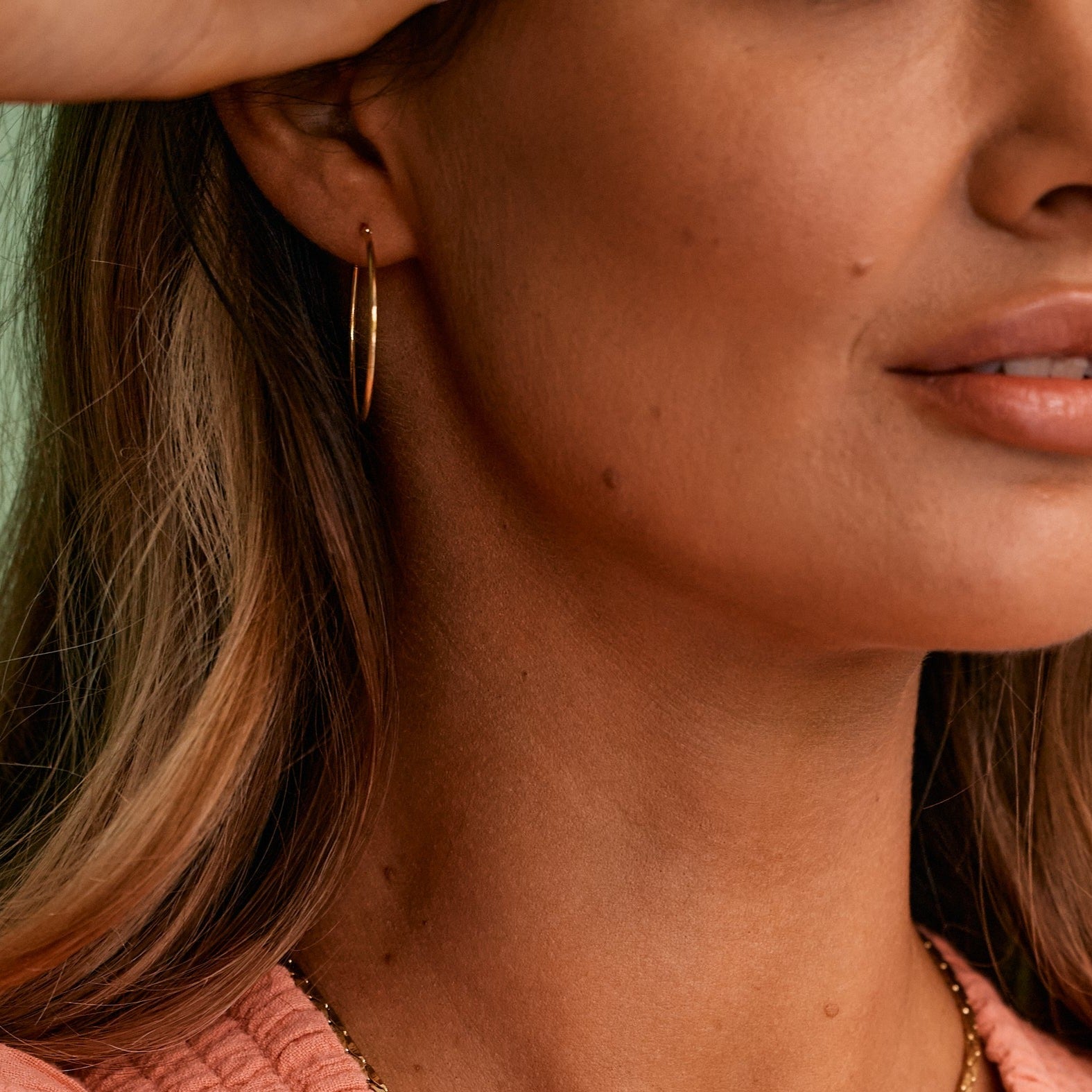 14K Gold Solenne Endless Hoops