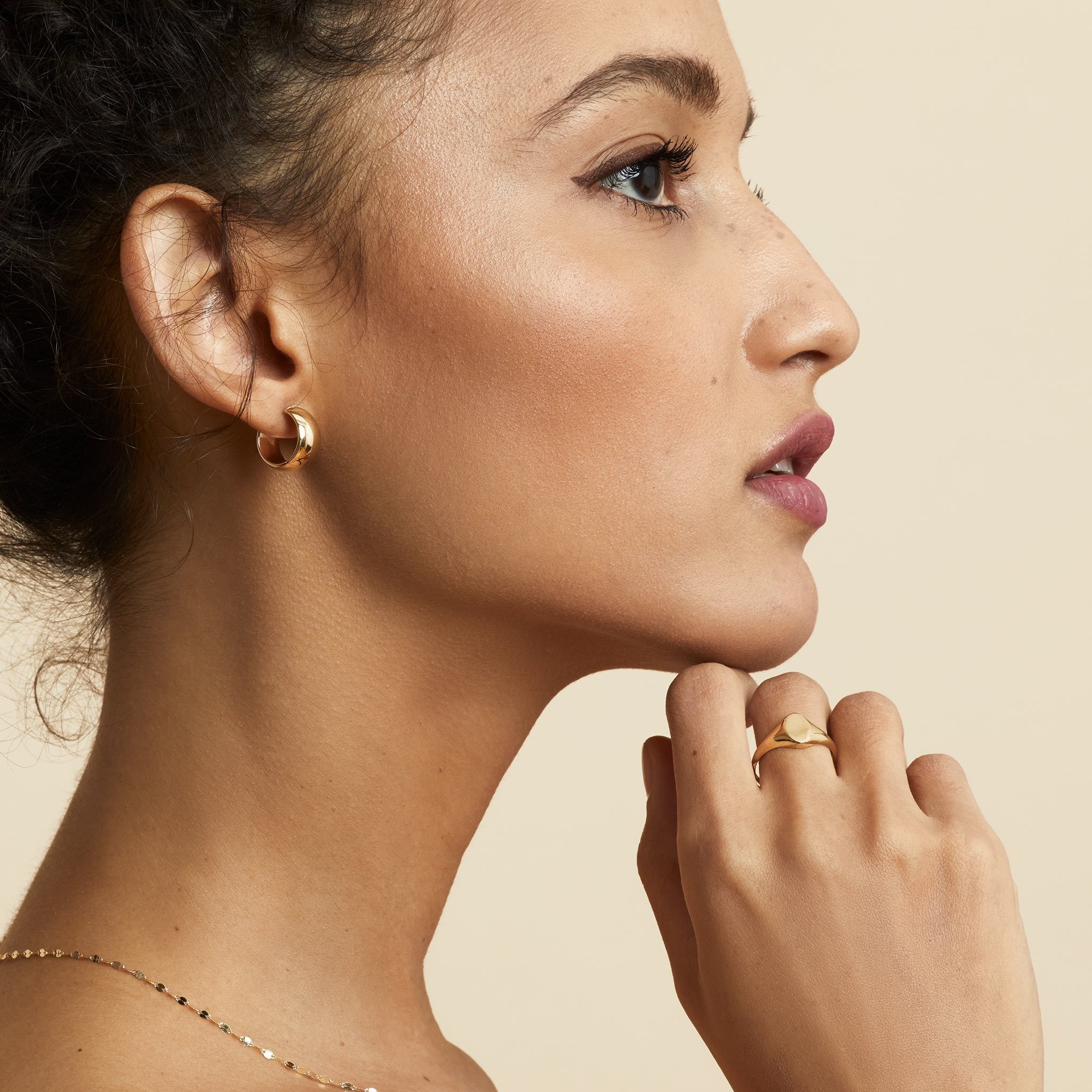 10K Gold Florence Oval Signet Ring