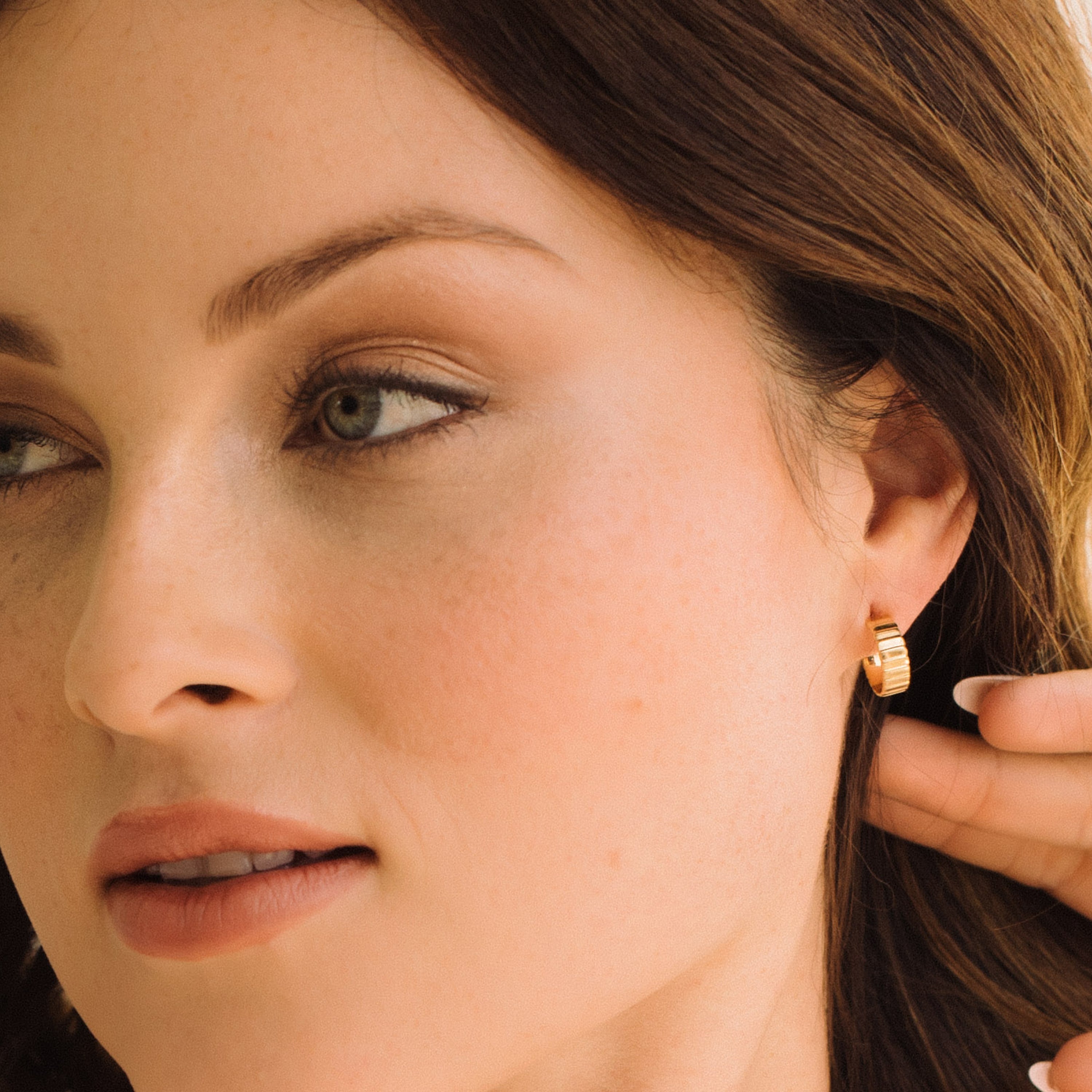 14K Gold Solara Luxe Hoops